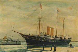 'HMY Victoria & Albert' Entering King George V Dock, Southampton