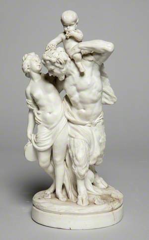 Satyr with Bacchante and Infant Satyr