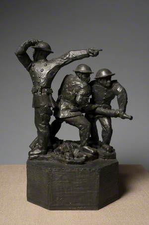 Maquette for 'Blitz Firemen'