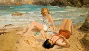 Two Girls on a Beach