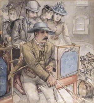Figures on a Horsedrawn Omnibus