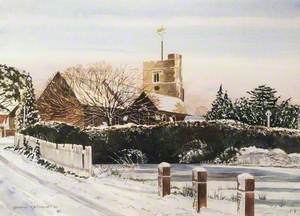 Fresh Snowfall, St James's Church, Bushey, 2007