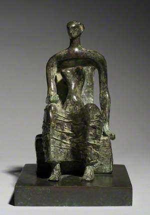 Maquette for Seated Woman