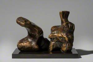 Maquette for Two-Piece Reclining Figure No. 1