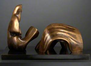 Working Model for Three-Piece Reclining Figure: Draped