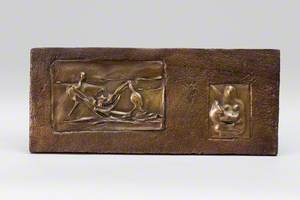 Relief: Three Quarters Mother and Child and Reclining Figure
