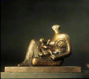 Semi-Seated Mother and Child