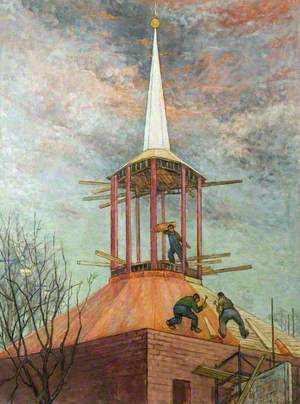 Laying the Copper Roof, St Michael's Church, Letchworth