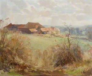 Landscape with Farm Buildings