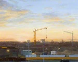 Sunrise over Hatfield, Construction of the A1 Underpass