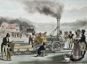 Locomotive Engine, 'The Rocket', Built by George Stephenson