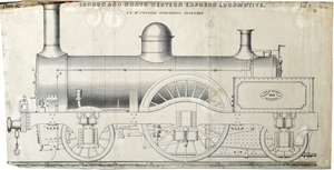 London and North Western Express Locomotive Plate 112