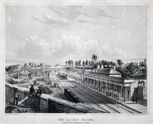 Railway Station, at Wellington, Shropshire, July, 1849