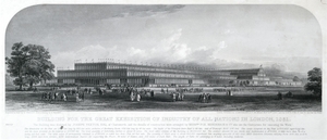 Building for the Great Exhibition of Industry of all Nations in London, 1851