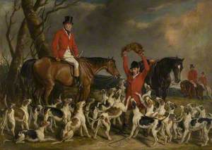 The Kill: the Earl of Bradford, with the Belvoir Hounds