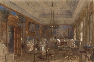 The Interior of the Drawing Room at Castle Bromwich Hall, Warwickshire