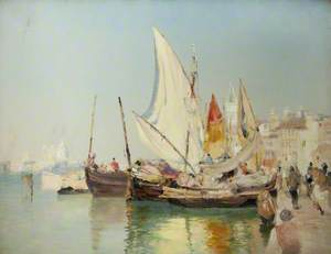 Barges, The Grand Canal, Venice