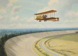 Vickers Vimy over Brooklands