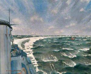 The Wake: HMS 'Courageous' at Top Speed