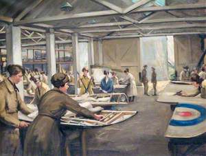 No. 1 Southern Aircraft Repair Depot, South Farnborough: Women's Royal Air Force at Work on Aeroplane Salvage