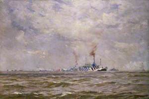 A Convoy of Dazzled Ships in the Channel