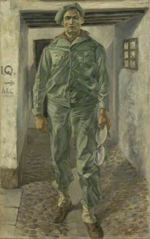 An American Soldier in Fatigue Dress