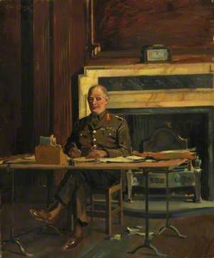 General Lord Gort (1886–1946), VC, at the Headquarters of the British Expeditionary Force
