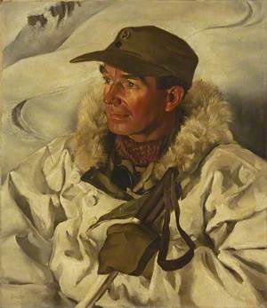 Major W. J. Riddell, Chief Instructor of the Mountaineer Wing of the Mountain Warfare School, Marine Expeditionary Force