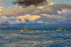 Fleet Minesweepers off Walcheren: Sunrise, 1 November 1944