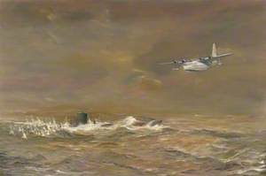 Caught on the Surface: A Short Sunderland Flying Boat Attacking a U-Boat