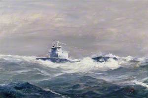 HMS Submarine 'Trident' on Patrol in Arctic Waters