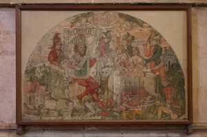 Saint Eustace Wall Painting Peproduction, Panel 4