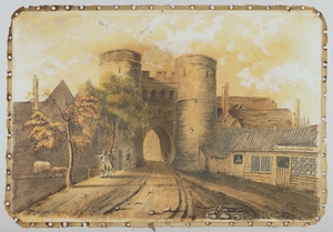 St George's Gate, Canterbury (demolished 1801), Viewed from the South East