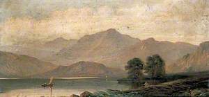 Lake Scene with Mountains