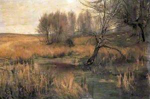 Marshy Landscape with Trees