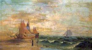 Seascape with Fishing Boats (Y51 on Sail)