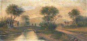 River Scene with a Bridge