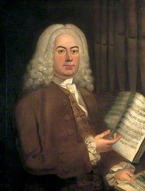 Handel Holding the Score of the Messiah