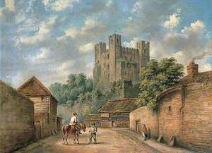 Rochester Castle, Kent, and the King's Head Stables