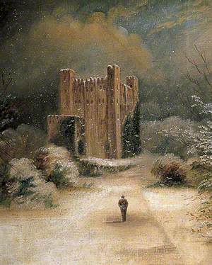 Rochester Castle, Kent, under Snow