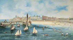 Margate Main Sands and Harbour, Kent, from the Sea