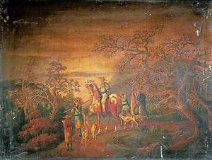 Landscape with Chinese Hunting Party
