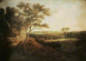 Landscape with a Cottage and Figures