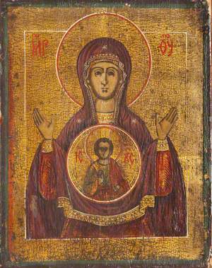 Icon with the Virgin Blachernitissa