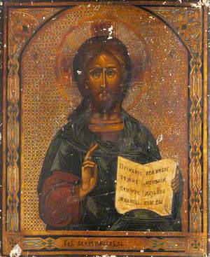 Icon with Christ Vsederzhitel