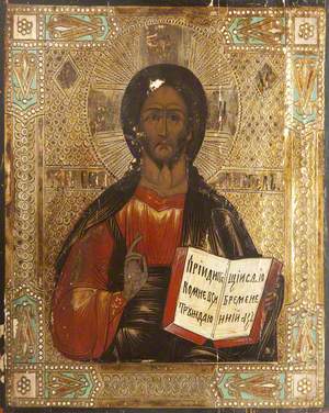 Icon with Christ Vsederzhitel