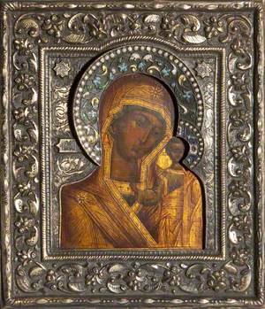 Icon with the Mother of God Kazanskaya