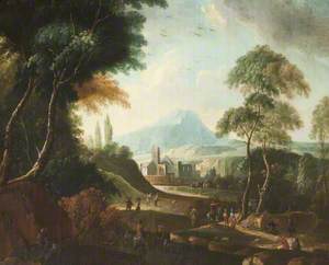 Landscape with Church and Mountain