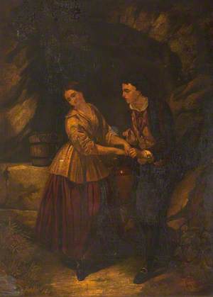 A Man and a Woman by a Well