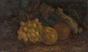 Still Life – Grapes, Apple and Pear